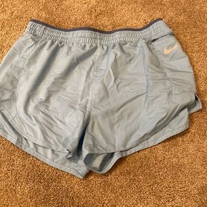nike womens running shorts size medium in blue